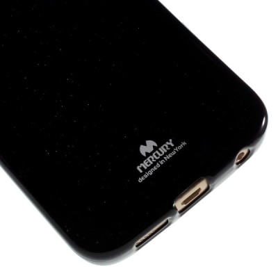 Samsung Galaxy S6 Edge (G925) Mercury juodas kieto silikono tpu dėklas - nugarėlė / Priedai.lt