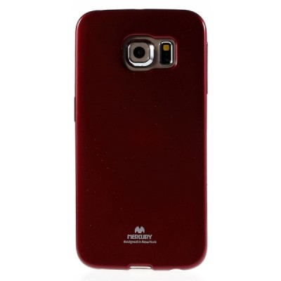 Samsung Galaxy S6 Edge (G925) Mercury sarkans cieta silikona (TPU) apvalks / vacins.lv