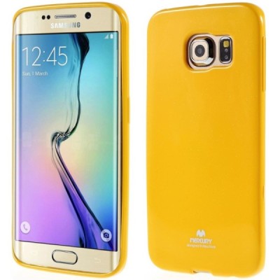 Samsung Galaxy S6 Edge (G925) Mercury dzeltens cieta silikona (TPU) apvalks / vacins.lv