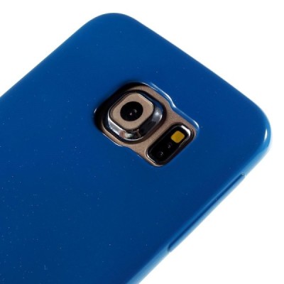 Samsung Galaxy S6 Edge (G925) Mercury tumši zils cieta silikona (TPU) apvalks / vacins.lv