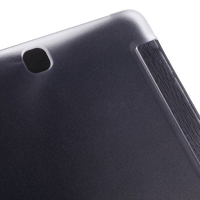 Samsung Galaxy Tab A 9.7 (T555, T550) plāns atvēramais melns maciņš / Vacins.lv