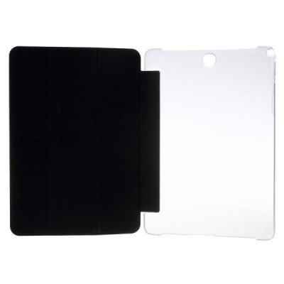 Samsung Galaxy Tab A 9.7 (T555, T550) plāns atvēramais melns maciņš / Vacins.lv