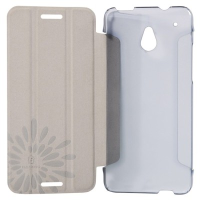 „Baseus“ HTC One mini atverčiamas baltas dėklas / Priedai.lt