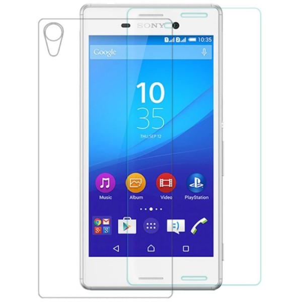 „Nillkin“ 9H Tempered Glass apsauginis ekrano stiklas 0.33 mm + nugarėlės plėvelė (Xperia M4 Aqua)