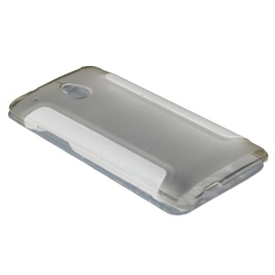 „Baseus“ HTC One mini atverčiamas baltas dėklas / Priedai.lt