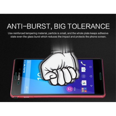Sony Xperia M4 Aqua „Nillkin“ H Tempered Glass sustiprintos apsaugos apsauginis ekrano stiklas 0.33 mm / Priedai.lt