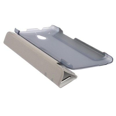 „Baseus“ HTC One mini atverčiamas baltas dėklas / Priedai.lt