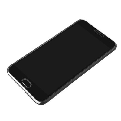 Meizu m2 note Nillkin Frosted Shield melns plastmasas apvalks + ekrāna aizsargplēve / Vacins.lv