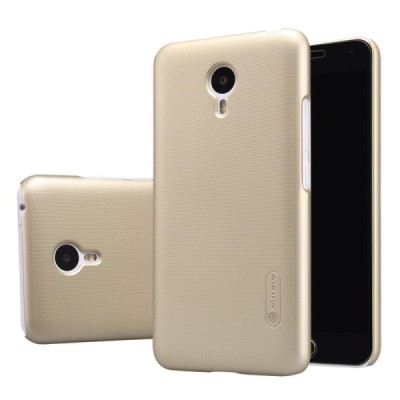 Meizu m2 note Nillkin Frosted Shield zelta plastmasas apvalks + ekrāna aizsargplēve / Vacins.lv