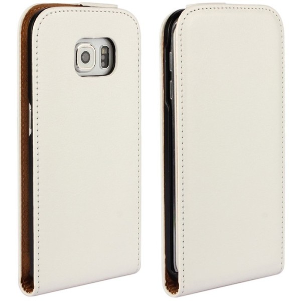 Klasikinis atverčiamas dėklas - baltas (Galaxy S6 Edge)