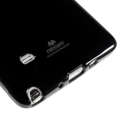 Samsung Galaxy Note 4 N910 Mercury juodas kieto silikono tpu dėklas - nugarėlė / Priedai.lt