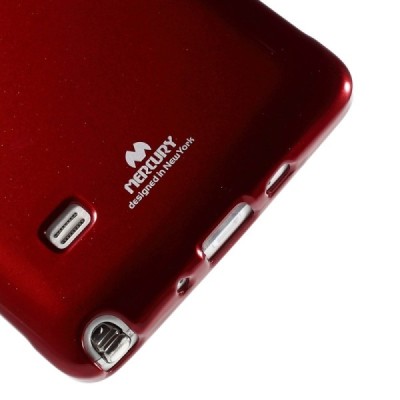 Samsung Galaxy Note 4 N910 Mercury raudonas kieto silikono tpu dėklas - nugarėlė / Priedai.lt