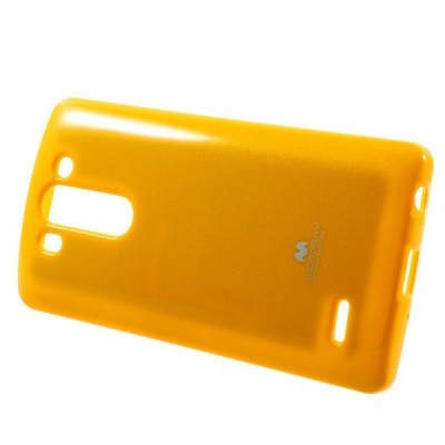 LG G3 S (Beat) D722 geltonas Mercury kieto silikono (TPU) dėklas / Priedai.lt