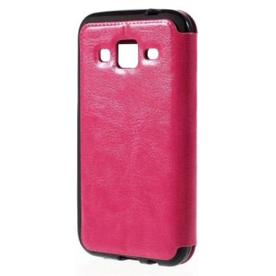 Samsung Galaxy Core Prime View Window atvēramais rozs maciņš / Vacins.lv