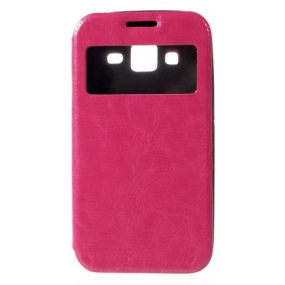 Samsung Galaxy Core Prime View Window atvēramais rozs maciņš / Vacins.lv