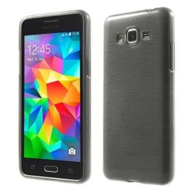 Samsung Galaxy Grand Prime (G350) dzidrs un matēts cieta silikona (TPU) pelēks apvalks / Vacins.lv