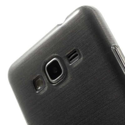 Samsung Galaxy Grand Prime (G350) dzidrs un matēts cieta silikona (TPU) pelēks apvalks / Vacins.lv