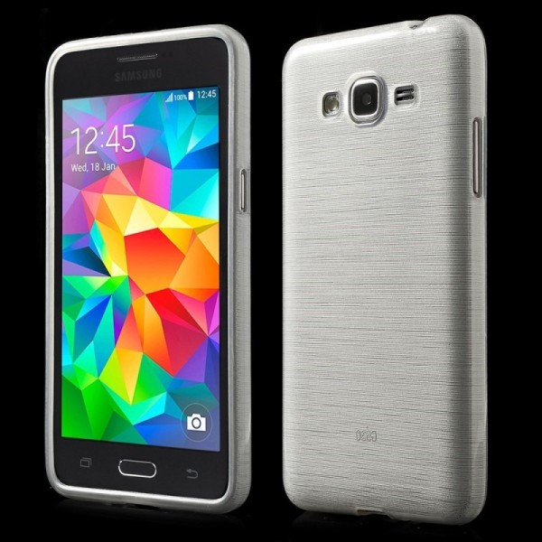 Cieta silikona (TPU) apvalks - dzidrs, balts (Galaxy Grand Prime)