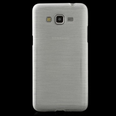 Samsung Galaxy Grand Prime (G350) dzidrs un matēts cieta silikona (TPU) balts apvalks / Vacins.lv