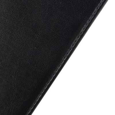 Samsung Galaxy S6 (G920) solidus atverčiamas juodas odinis dėklas - knygutė / Priedai.lt