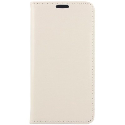 Samsung Galaxy S6 (G920) solidus atverčiamas smėlio spalvos odinis dėklas - knygutė / Priedai.lt