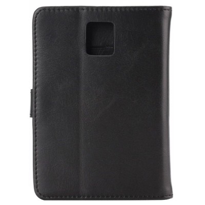 BlackBerry Passport  atvēramais ādas melns retro maciņš (maks) / Vacins.lv