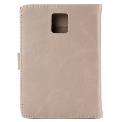 BlackBerry Passport atverčiamas smėlio (dramblio kaulo) spalvos odinis retro dėklas - piniginė / Priedai.lt