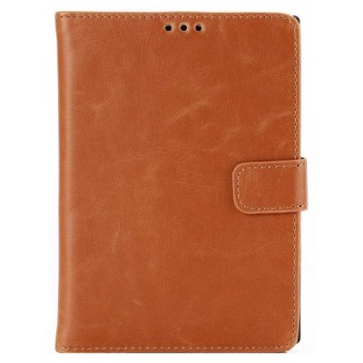 BlackBerry Passport atvēramais ādas gaiši brūns retro maciņš (maks) / Vacins.lv