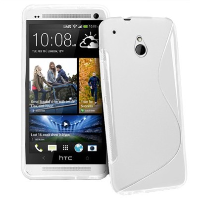 HTC One mini skaidrus silikoninis dėklas / Priedai.lt