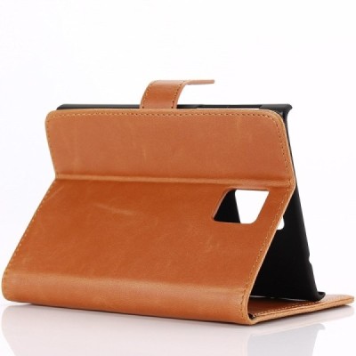 BlackBerry Passport atverčiamas šviesiai rudas odinis retro dėklas - piniginė / Priedai.lt