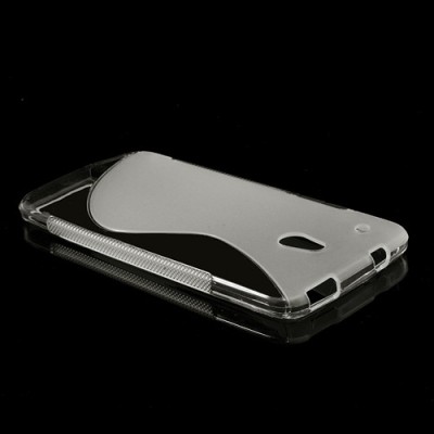 HTC One mini skaidrus silikoninis dėklas / Priedai.lt