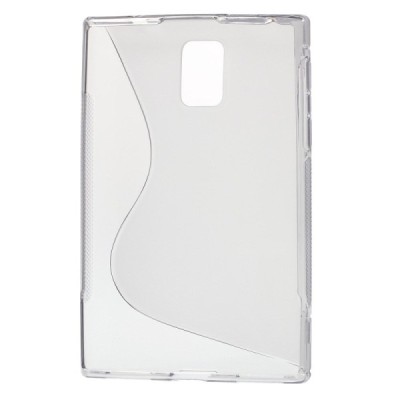 BlackBerry Passport skaidrus (permatomas) kieto silikono TPU pilkas dėklas - nugarėlė / Priedai.lt