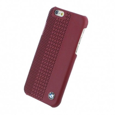 BMW Signature Apple iPhone 6 (6s) sarkans perforētas ādas apvalks / Vacins.lv