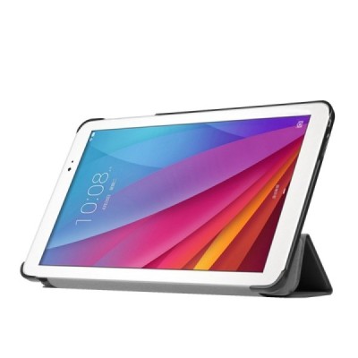 Huawei MediaPad T1 10 atvēramais melns maciņš / Vacins.lv