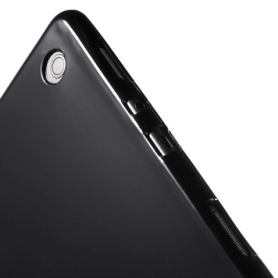 Samsung Galaxy Tab A 9.7 (T555, T550) kieto silikono TPU juodas dėklas - nugarėlė / Priedai.lt