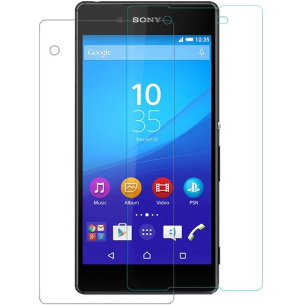 „Nillkin“ 9H Tempered Glass apsauginis ekrano stiklas 0.33 mm + nugarėlės plėvelė (Xperia Z3+)