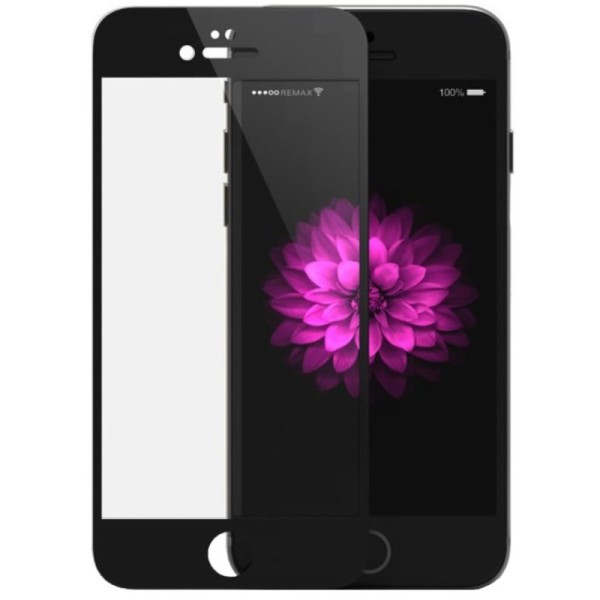 „Devia“ 9H Tempered Glass apsauginis ekrano stiklas 0.33 mm + nugarėlės plėvelė - juodas (iPhone 6 Plus / 6S Plus)