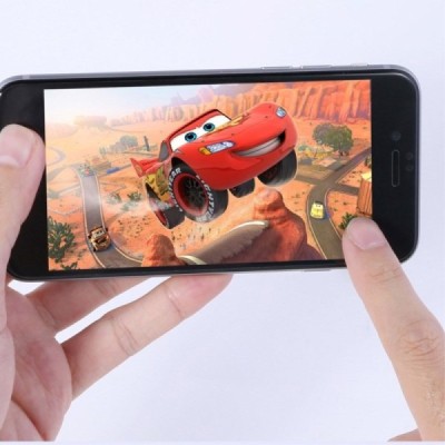 Apple iPhone 6 Plus „Devia“ 9H Tempered Glass sustiprintos apsaugos juodas apsauginis ekrano stiklas 0.33 mm / Priedai.lt