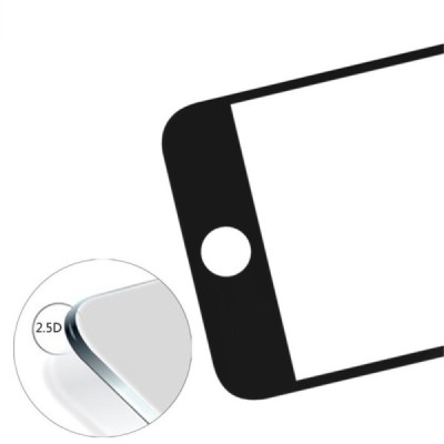 Apple iPhone 6 Plus „Devia“ 9H Tempered Glass sustiprintos apsaugos juodas apsauginis ekrano stiklas 0.33 mm / Priedai.lt