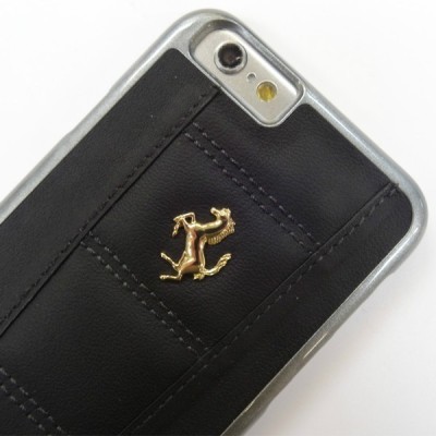 Ferrari 458 Apple iPhone 6 (6s) melns ādas apvalks / Vacins.lv