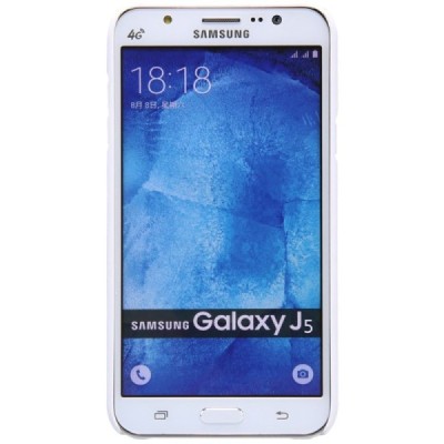 Samsung Galaxy J5 Nillkin Frosted Shield baltas plastikinis dėklas + apsauginė ekrano plėvelė / Priedai.lt