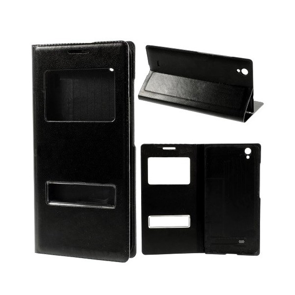 Atverčiamas „View Window“ dėklas - juodas (Ascend G620 / G620s)