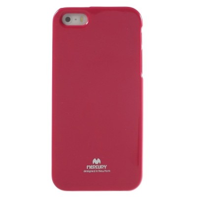 Apple iPhone SE (5, 5s) tamsiai rožinis (koralinis) Mercury kieto silikono (TPU) dėklas / Priedai.lt