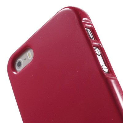 Apple iPhone SE (5, 5s) tamsiai rožinis (koralinis) Mercury kieto silikono (TPU) dėklas / Priedai.lt