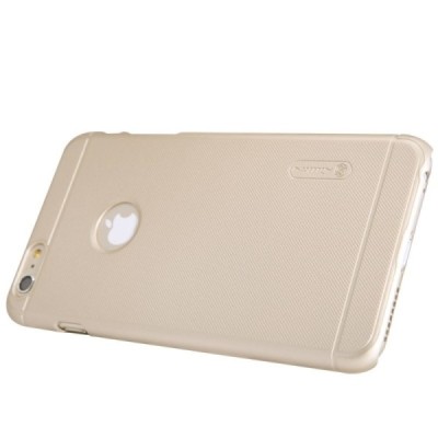 Nillkin Frosted Shield Apple iPhone 6 Plus (6s Plus) auksinis plastikinis dėklas + apsauginė ekrano plėvelė / Priedai.lt