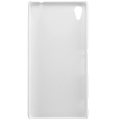 Sony Xperia M4 Aqua Nillkin Frosted Shield baltas plastikinis dėklas + apsauginė ekrano plėvelė / Priedai.lt