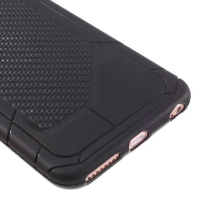 Apple iPhone 6 Plus „2in1“ solīds atvēramais ādas melns maciņš / Vacins.lv