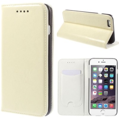 Apple iPhone 6 Plus solīds atvēramais ādas smilšains maciņš / Vacins.lv