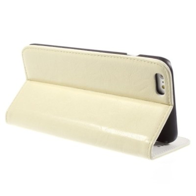 Apple iPhone 6 Plus solīds atvēramais ādas smilšains maciņš / Vacins.lv