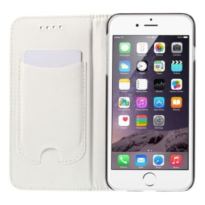 Apple iPhone 6 Plus solīds atvēramais ādas smilšains maciņš / Vacins.lv